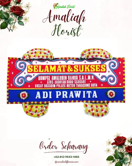 Papan Bunga Ucapan Selamat Karang Timur